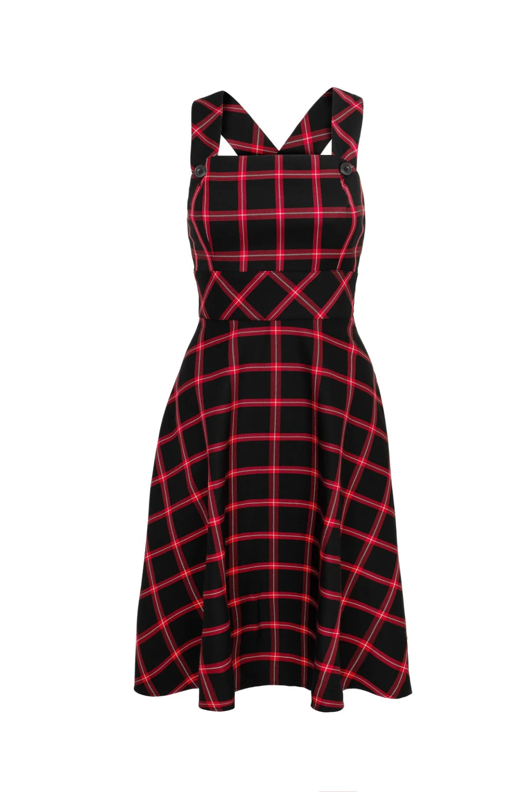 Janine Pinafore Latz-Kleid