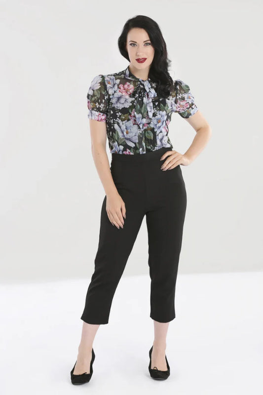 Amelie Cigarette Trousers schwarz