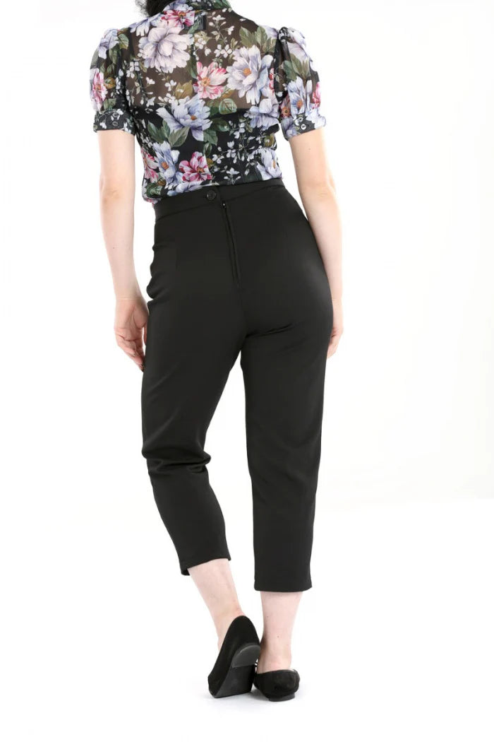 Amelie Cigarette Trousers schwarz