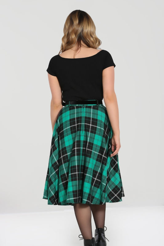 Beryl Tartan Skirt grün