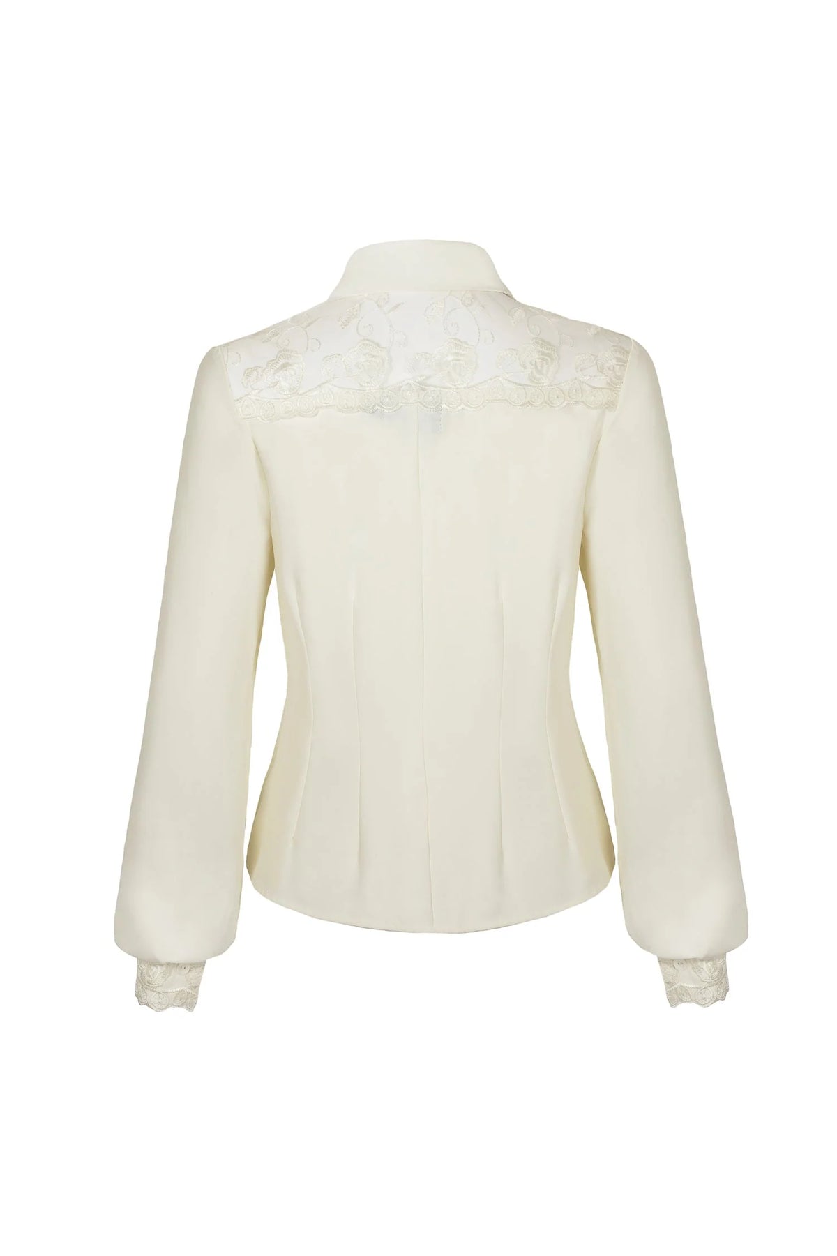 Lucille Vintage Bluse in ivory
