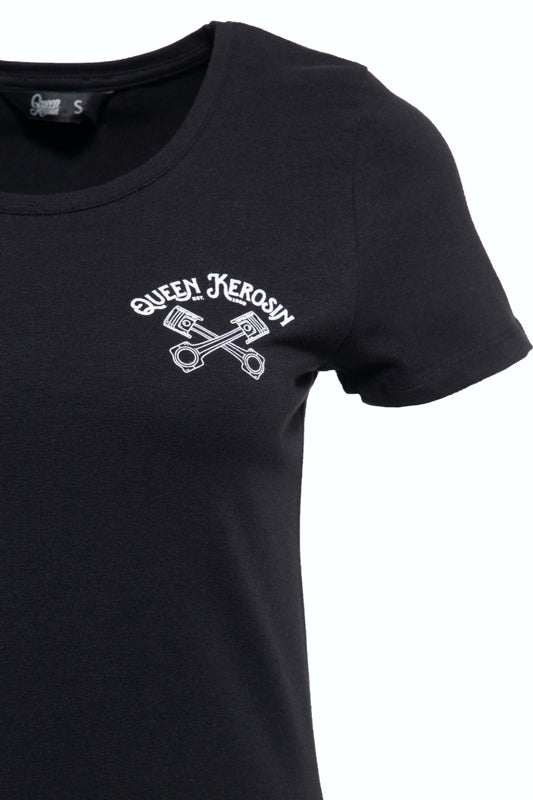 Queen Kerosin T-Shirt QK Heart schwarz