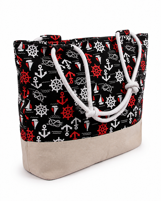 Nautical Shopping Bag - große Beach Tasche