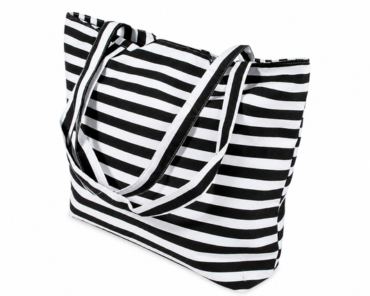 Rockabilly Stripes Beach & Shopping Bag
