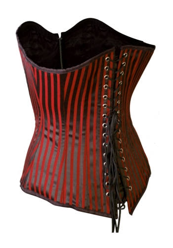 Red Stripes Circus Burlesque Korsett