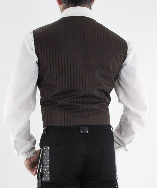 Steampunk Weste braun