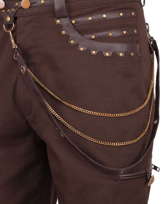 Steampunk Hose braun