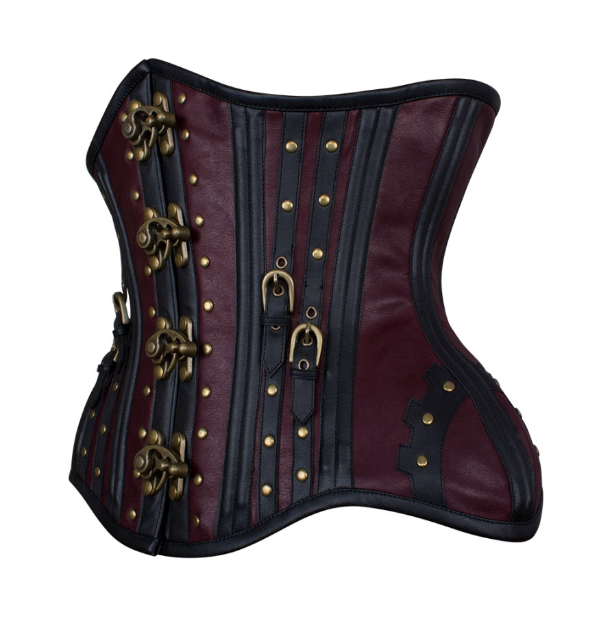 Steampunk Korsett Kunstleder C-Lock