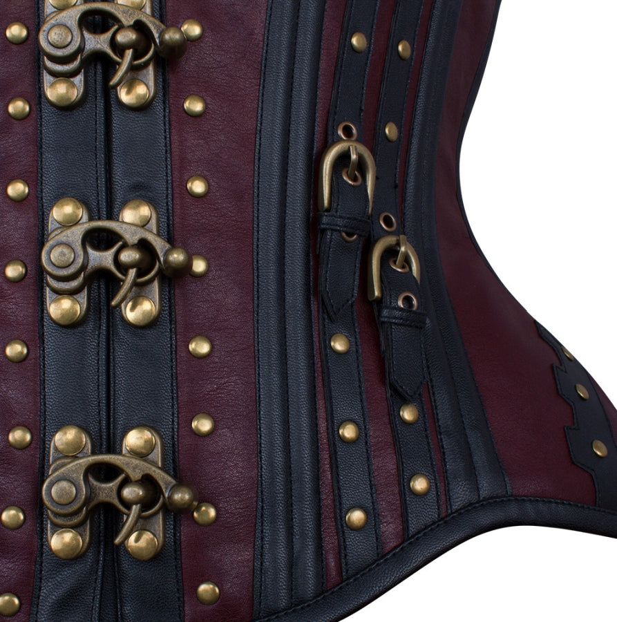 Steampunk Korsett Kunstleder C-Lock