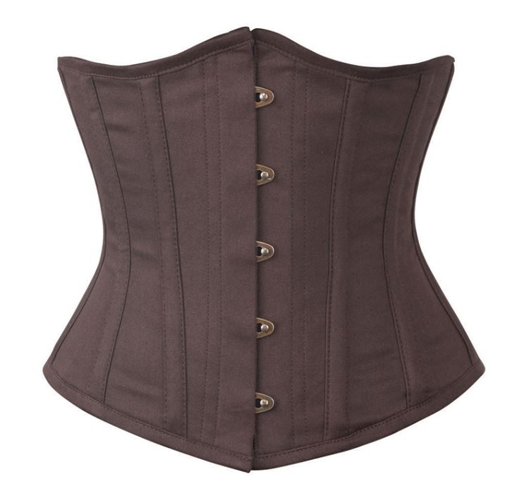 Vintage Korsett Unterbrust Twill braun