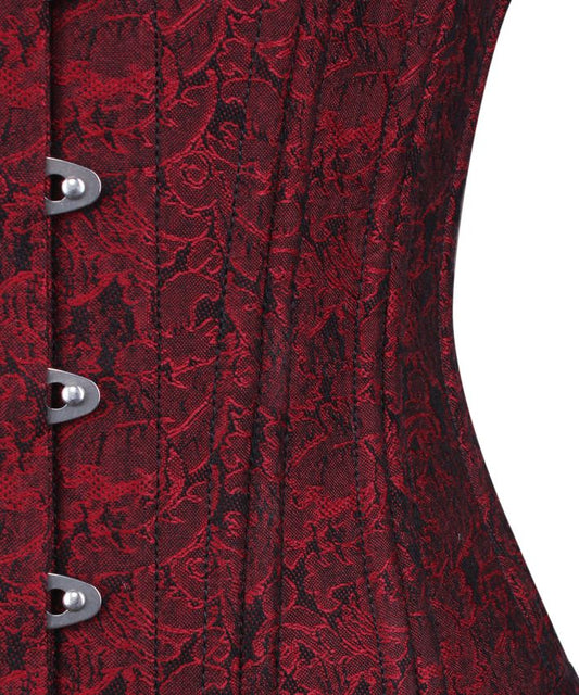 Korsett Mira Unterbrust Brokat kastanie