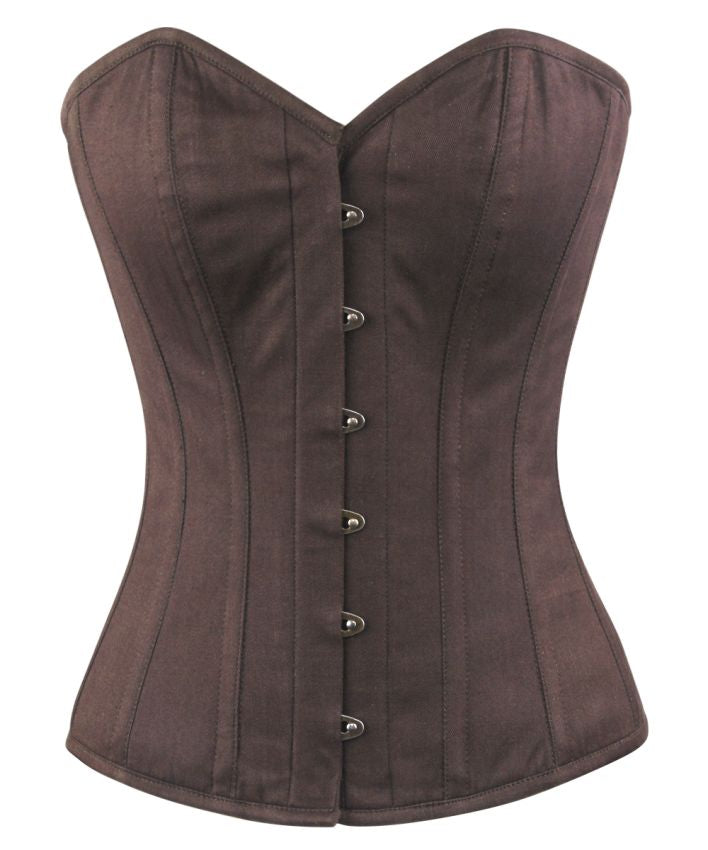 Amy Korsett Vollbrust Twill braun