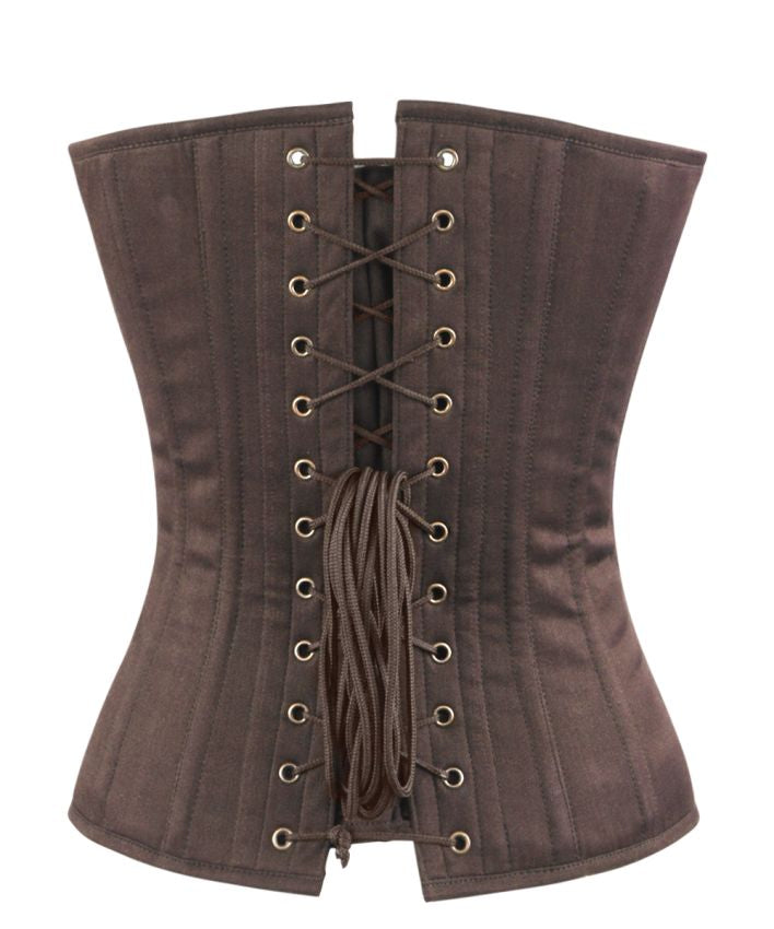 Amy Korsett Vollbrust Twill braun