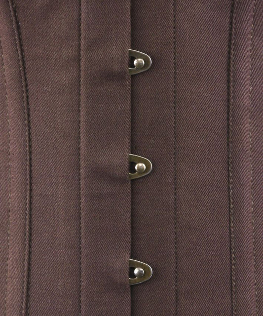 Amy Korsett Vollbrust Twill braun