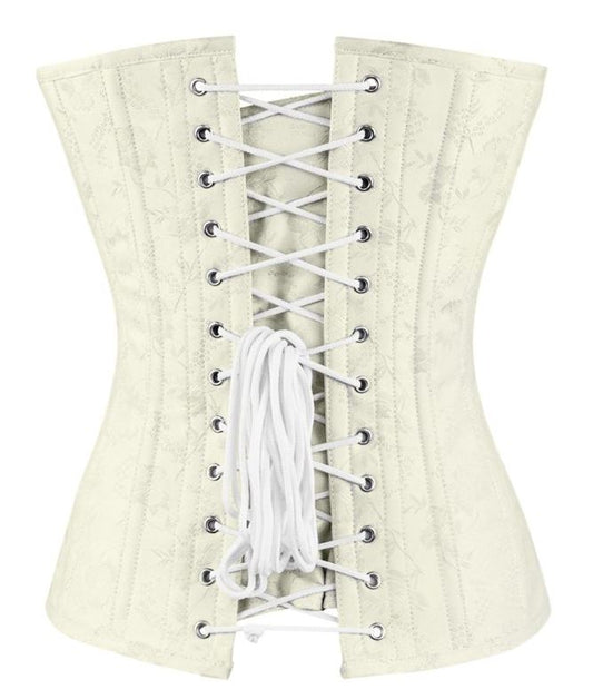 Anbell Korsett Vollbrust Brokat elfenbein