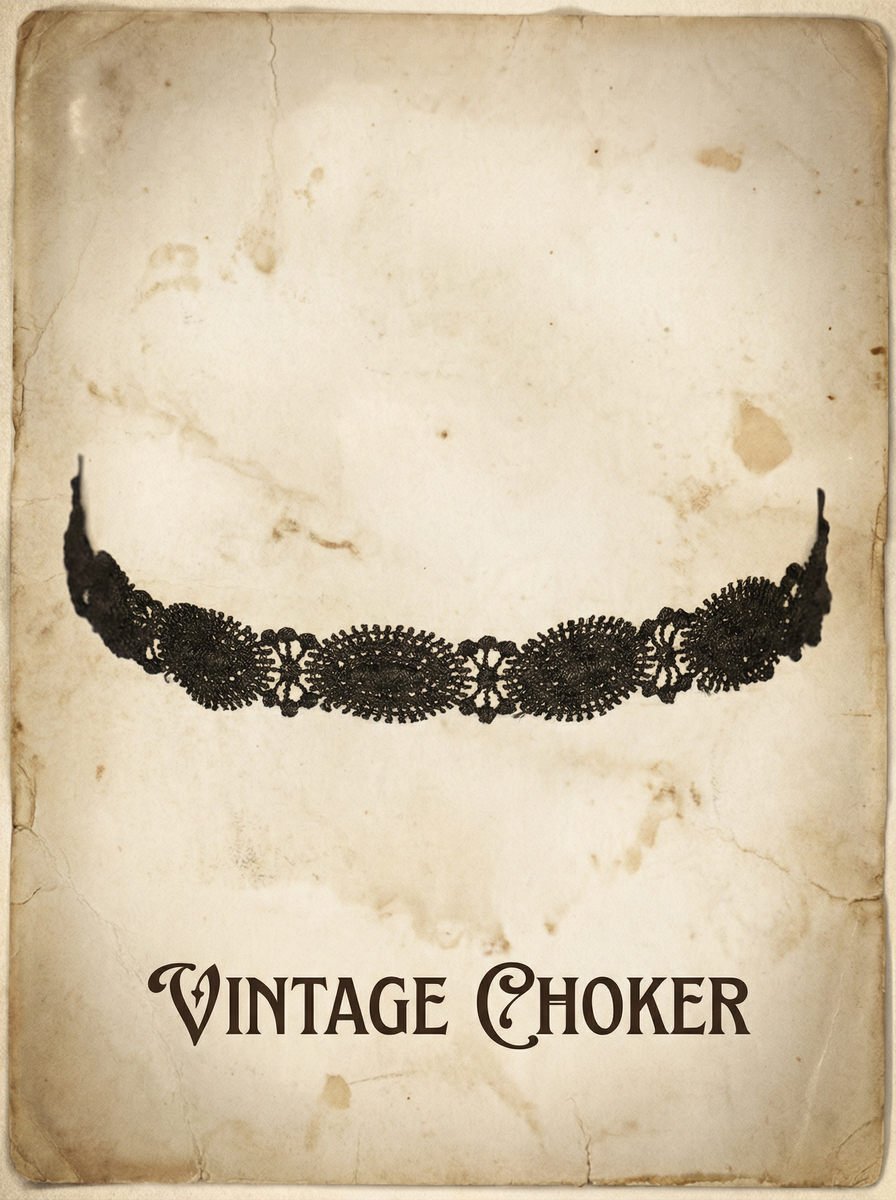 Spitzenhalsband Gothic Lace