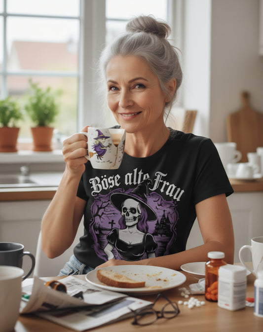 Böse alte Frau. Gothic Style - Ladies Organic Shirt