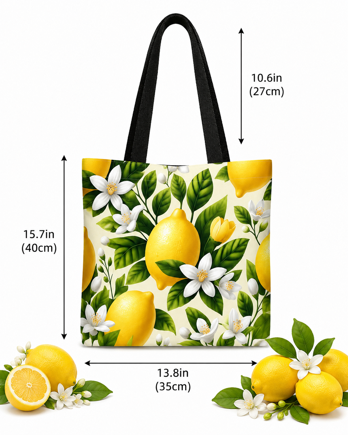 Lemon Shopping Bag - Henkeltasche mit Zitronen