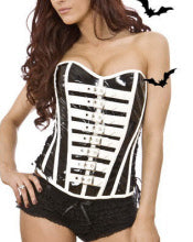 Dominatrix Lack-Korsett in 3 Farben