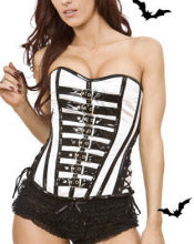 Dominatrix Lack-Korsett in 3 Farben