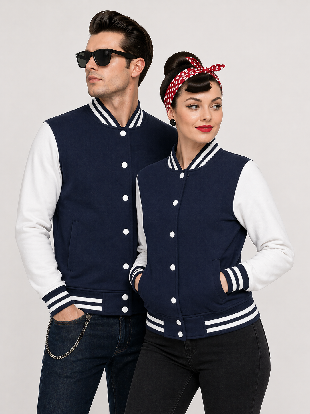 Varsity Jacket College Jacke unisex oxford navy