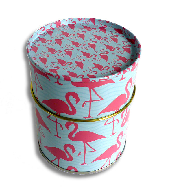Flamingo Dose 9,5 cm - 4 Motive