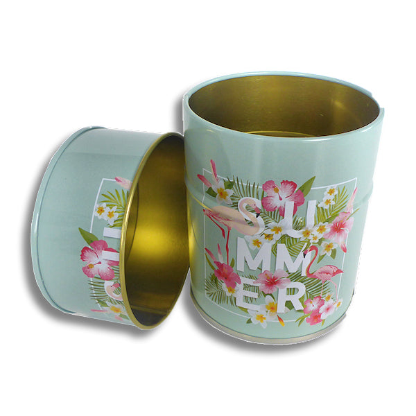 Flamingo Dose 9,5 cm - 4 Motive