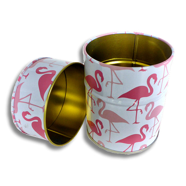 Flamingo Dose 9,5 cm - 4 Motive