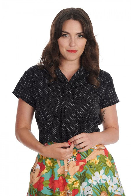 Garden Spot Bluse schwarz