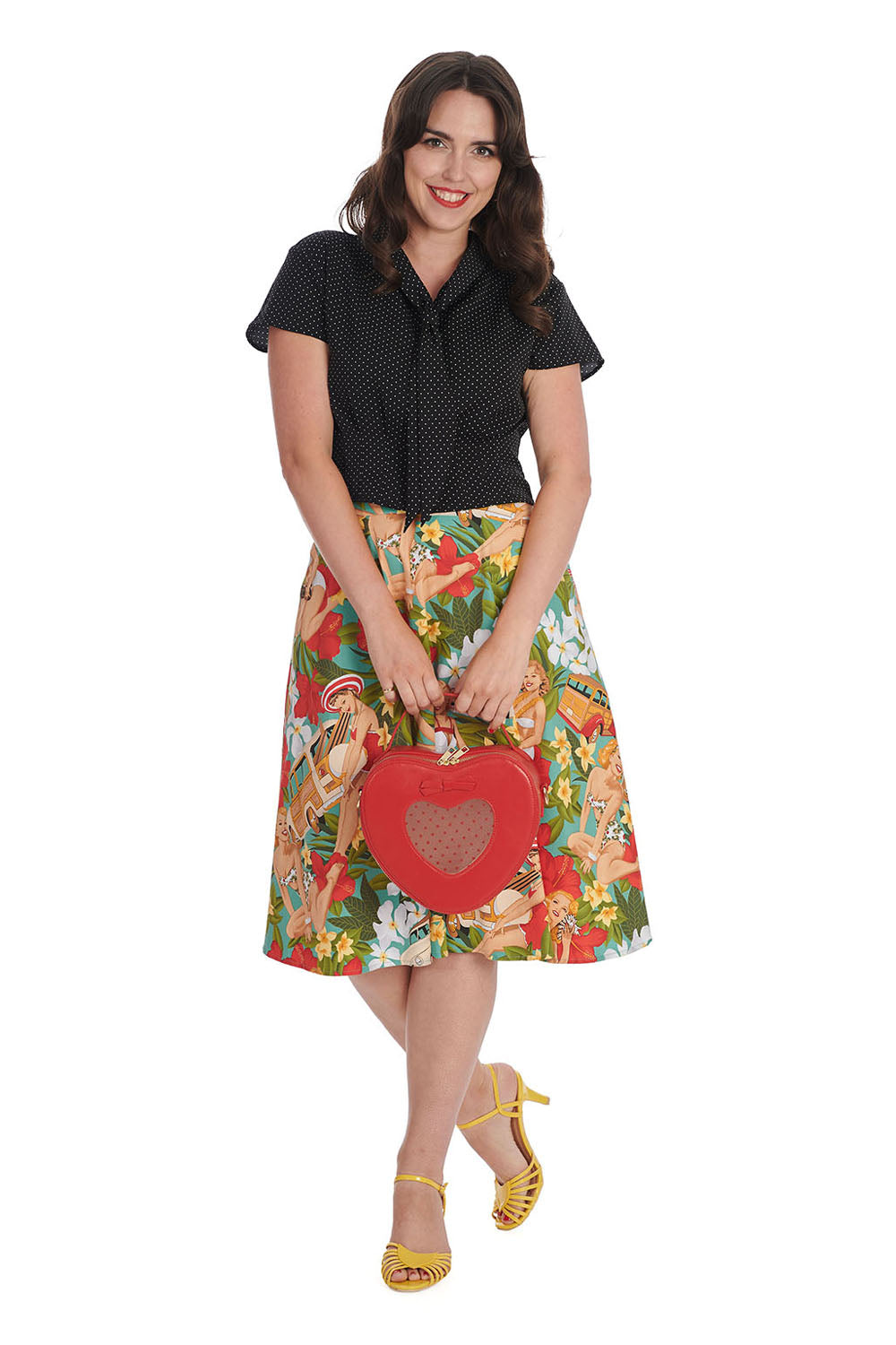 Garden Spot Bluse schwarz