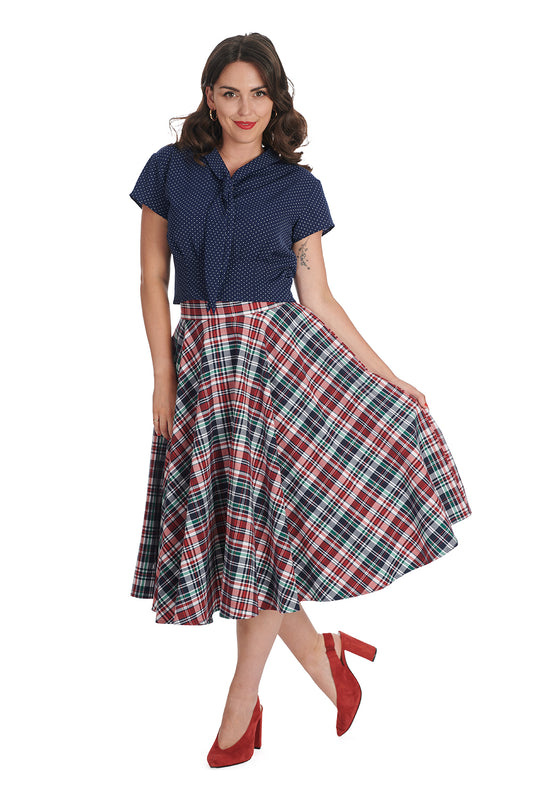 Garden Spot Bluse navy