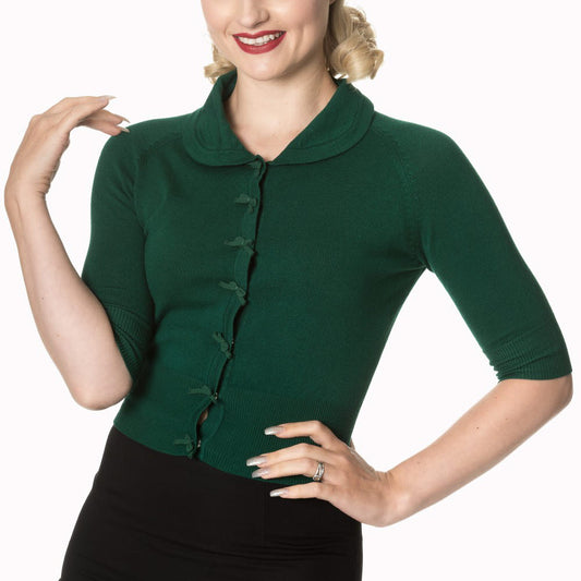 April Cardigan darkgreen