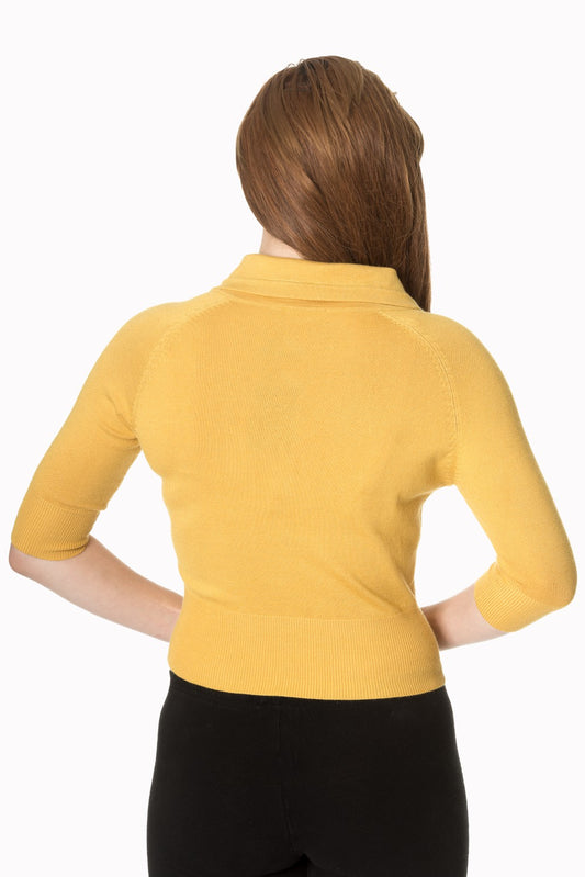April Cardigan mustard