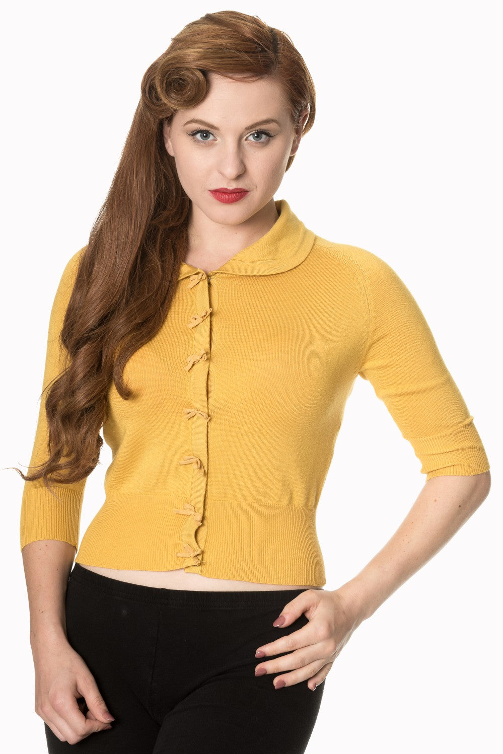 April Cardigan mustard