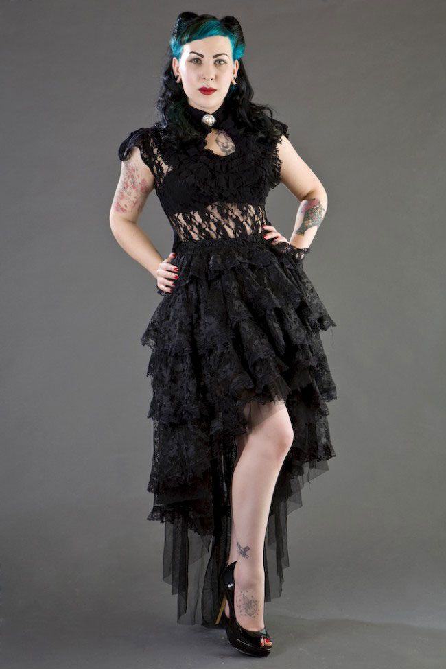Ophelie Skirt Spitze schwarz