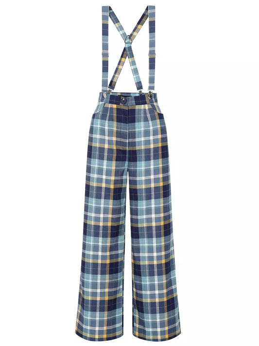 Glinda Blue Check Hose