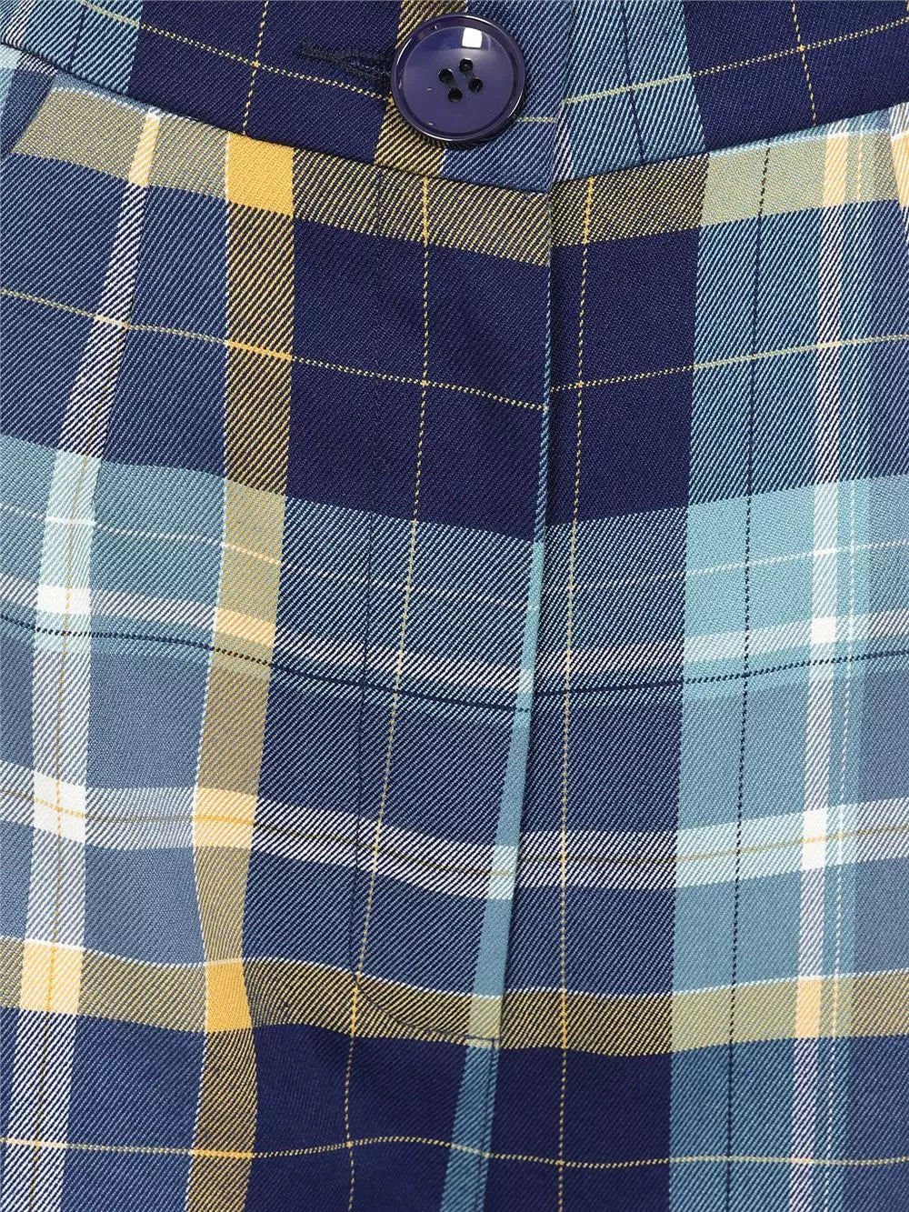 Glinda Blue Check Hose