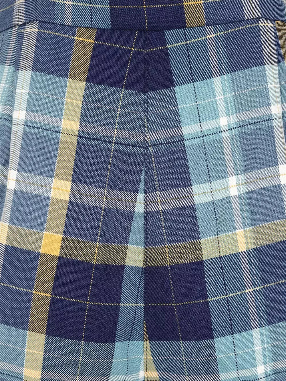 Glinda Blue Check Hose
