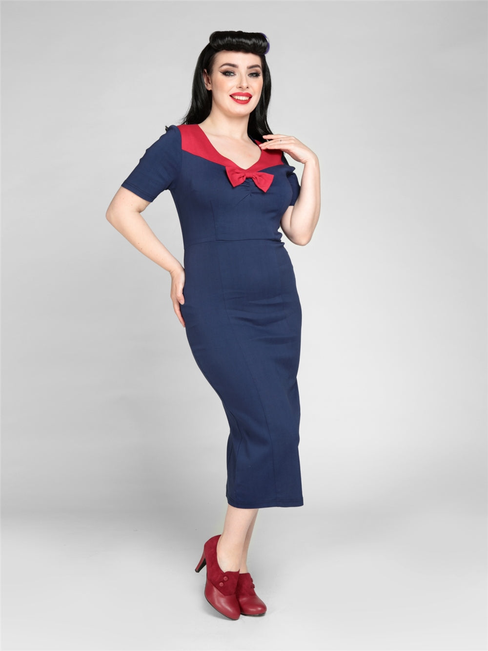 Margret Pencil Dress navy