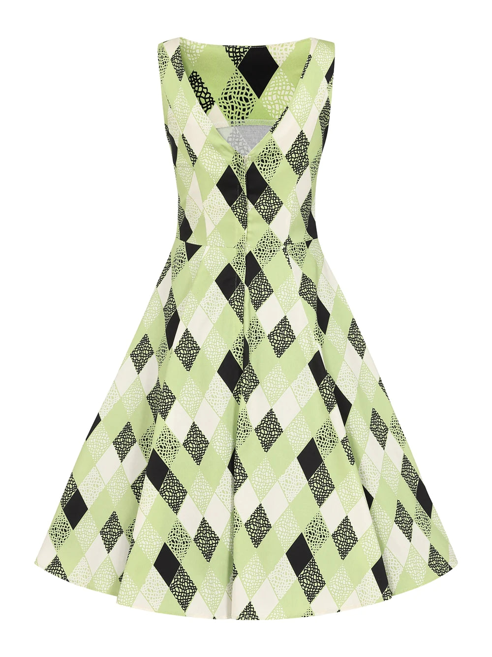 Hepburn Atomic Harlequin Dress