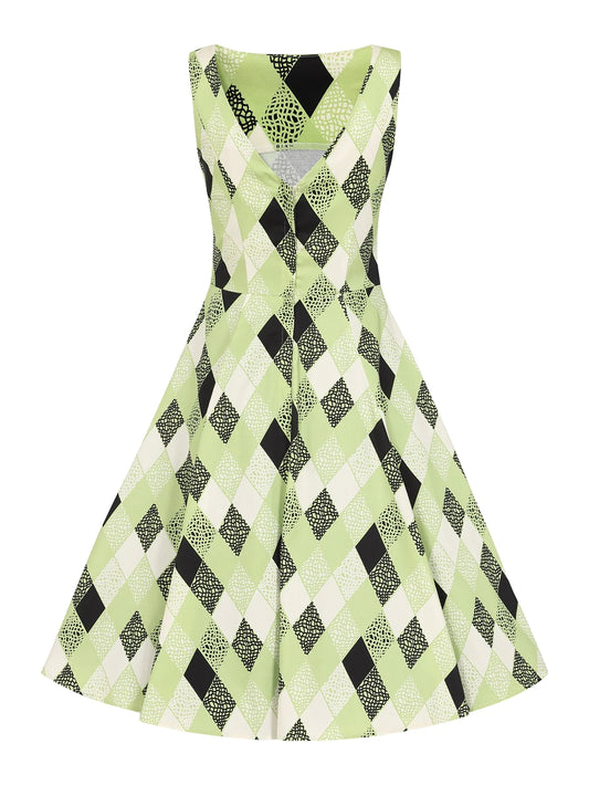 Hepburn Atomic Harlequin Dress