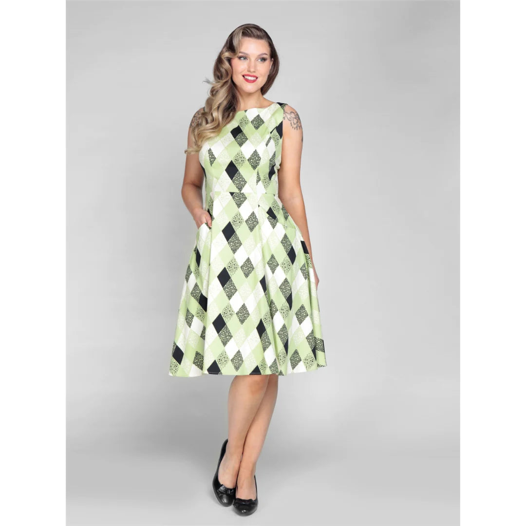 Hepburn Atomic Harlequin Dress