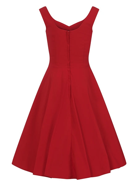 Ridley Dress - rotes Rockabilly Kleid