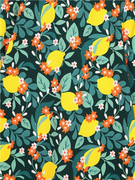 Klara Lemon Bloom Mid Skirt