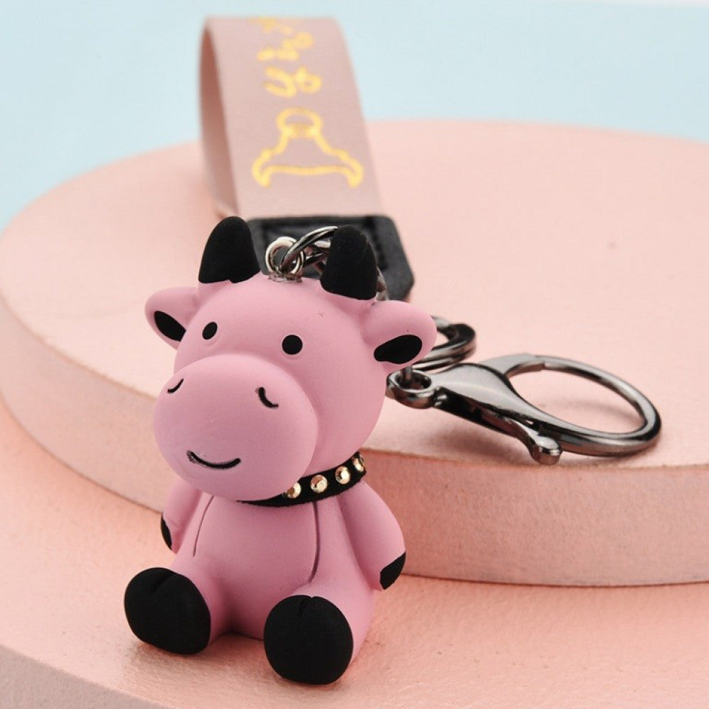 Schlüsselanhänger Taschendeko Pinke Kuh