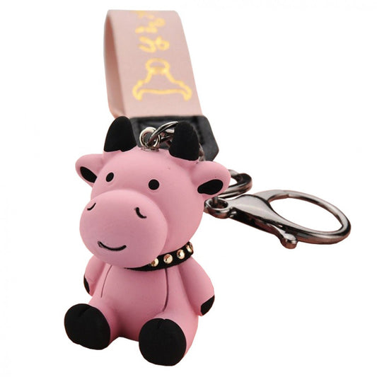 Schlüsselanhänger Taschendeko Pinke Kuh