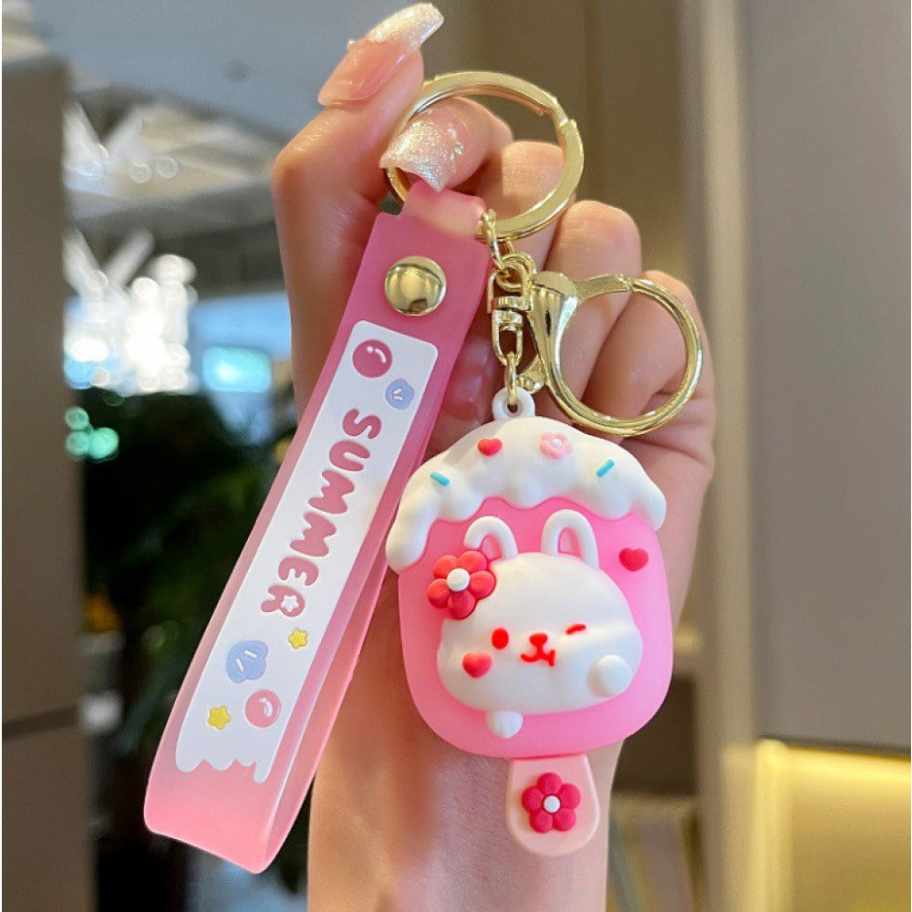Schlüsselanhänger Taschendeko Summer Bunny Eis
