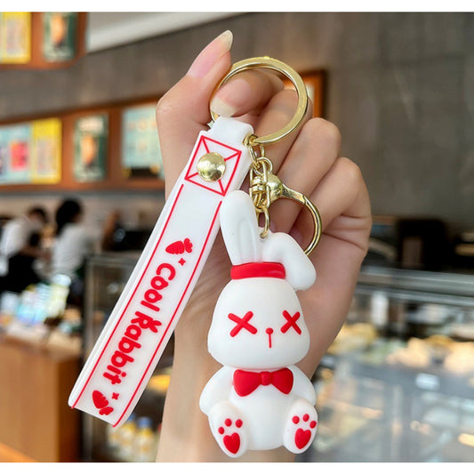Schlüsselanhänger Taschendeko Weißes Bunny