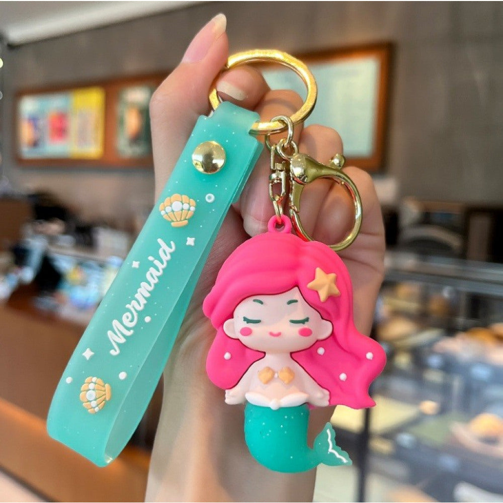 Schlüsselanhänger Taschendeko Mermaid pink
