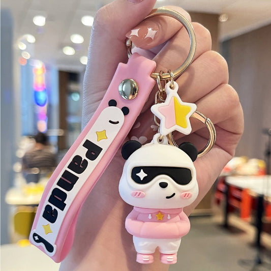 Schlüsselanhänger Taschendeko Pink Panda